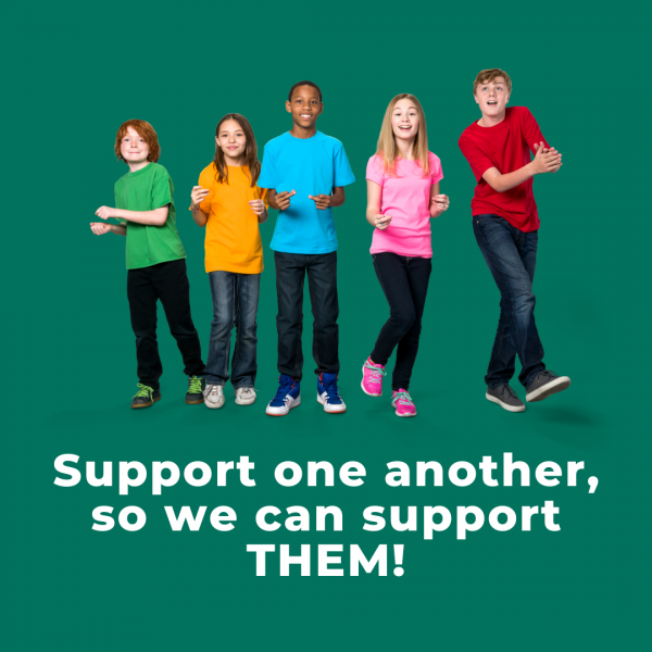 Support one another, so we can support THEM!